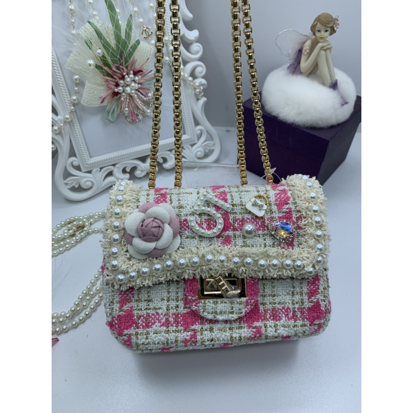 Дамска чантичка в розово със симпатична декорация ZSB-S-23 5