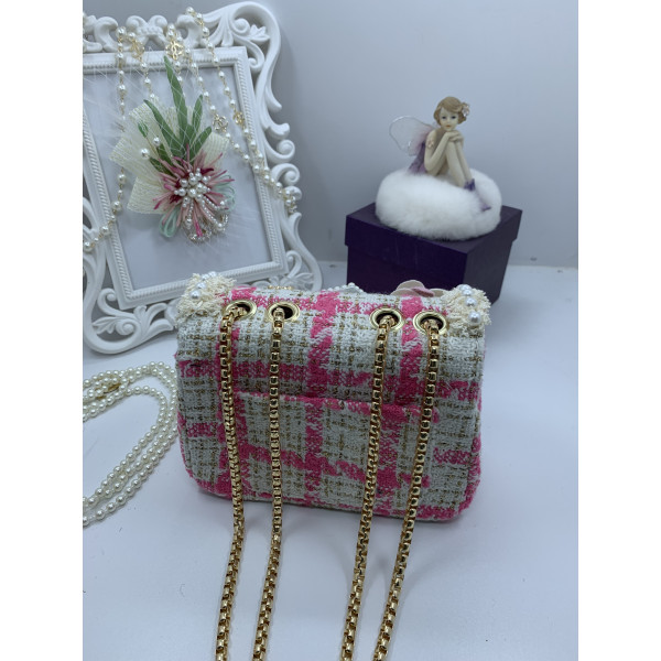 Дамска чантичка в розово със симпатична декорация ZSB-S-23 9