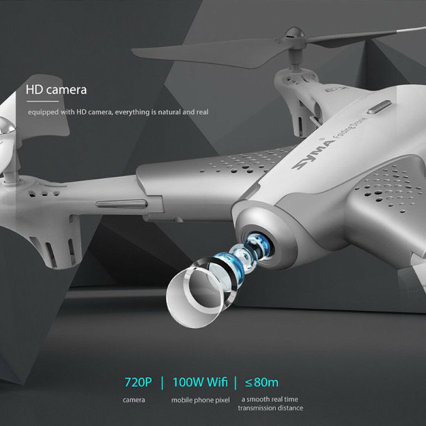 Сгъваем дрон Syma Z3 с Wi Fi, HD камера, безчетков мотор и 360 градуса завъртане