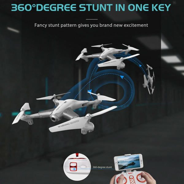 Сгъваем дрон Syma Z3 с Wi Fi, HD камера, безчетков мотор и 360 градуса завъртане