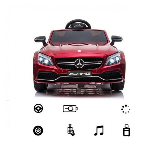 Детска кола с акумулаторна батерия детайлна реплика на Mercedes Benz C63 8