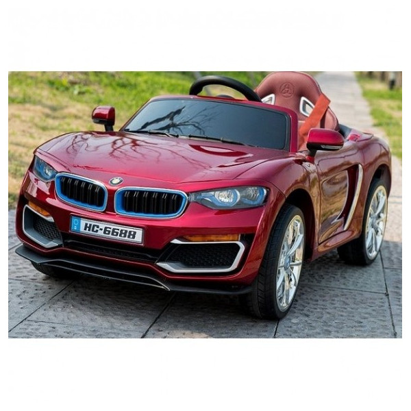 Ефектна детска кола с акумулаторна батерия детайлна реплика на BMW 6688