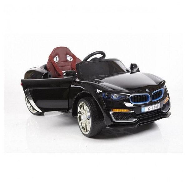 Ефектна детска кола с акумулаторна батерия детайлна реплика на BMW 6688