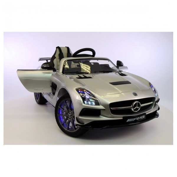 Детска кола с акумулаторна батерия детайлна реплика на Mercedes Benz SLS AMG