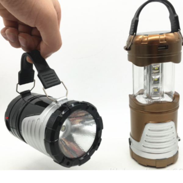 Преносим фенер с LED светлина и соларно  зареждане за  къмпинг CAMP LAMP 10B 1