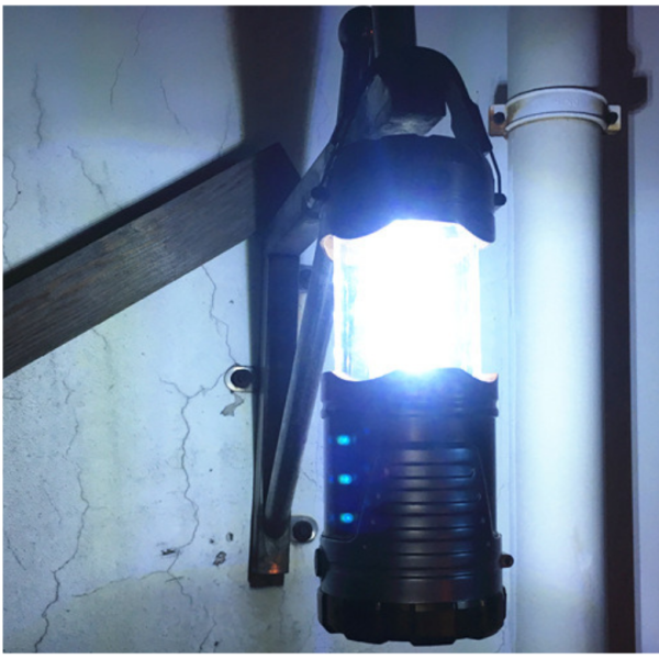 Преносим фенер с LED светлина и соларно  зареждане за  къмпинг CAMP LAMP 10B 6