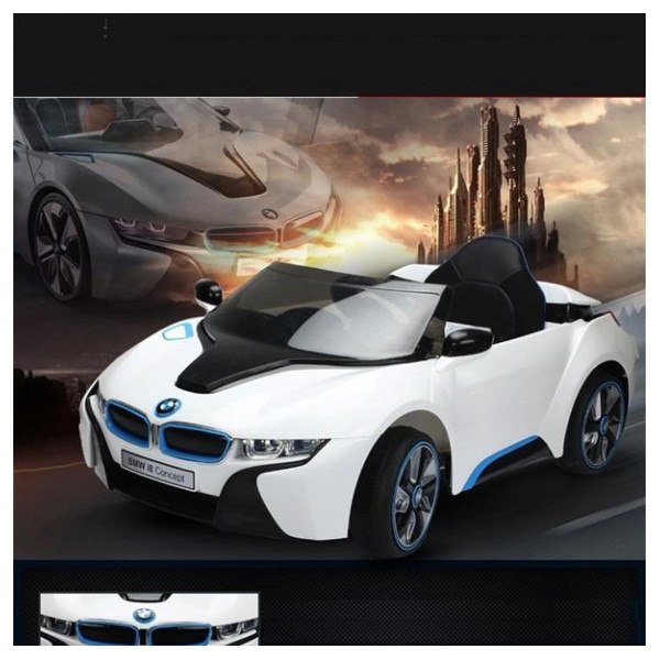Едноместна детска кола с акумулаторна батерия лицензиран модел на  BMW I8 12