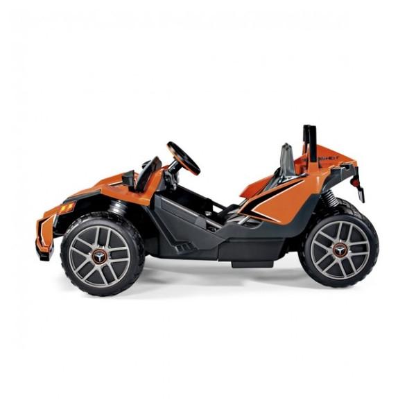 Двуместен детски състезателен автомобил с батерия реплика на Polaris Slingshot 6