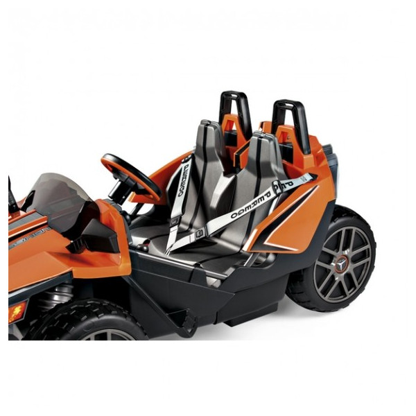 Двуместен детски състезателен автомобил с батерия реплика на Polaris Slingshot