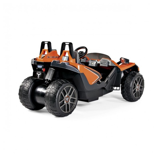 Двуместен детски състезателен автомобил с батерия реплика на Polaris Slingshot 12