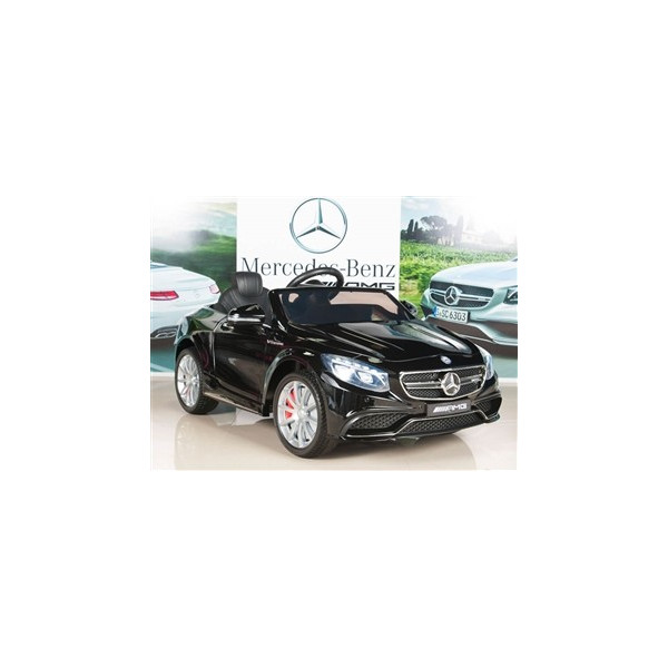 Детска кола с акумулаторна батерия детайлна реплика на Mercedes Benz S63 AMG 12V