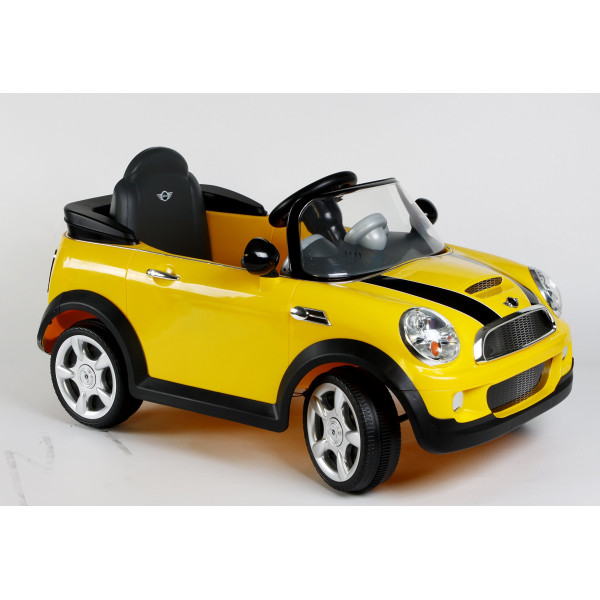 Детска кола с акумулаторна батерия детайлна реплика на Mini Cooper Cabrio