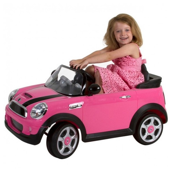 Детска кола с акумулаторна батерия детайлна реплика на Mini Cooper Cabrio 6