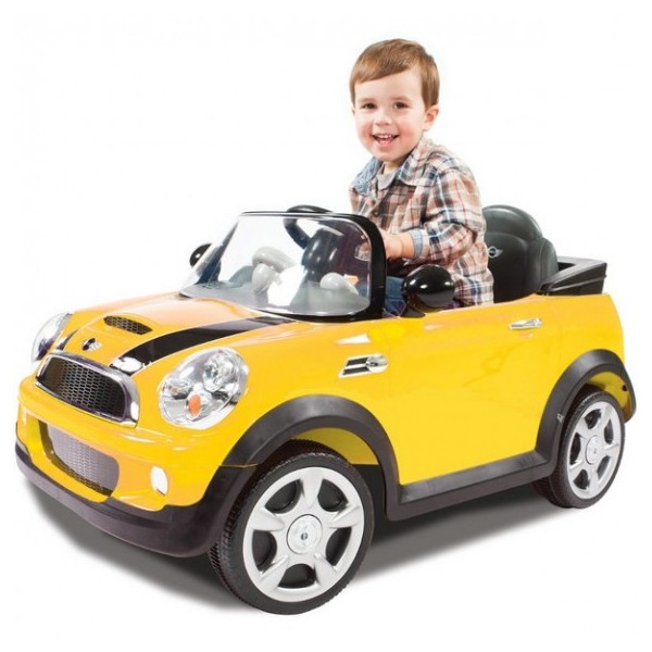 Детска кола с акумулаторна батерия детайлна реплика на Mini Cooper Cabrio 7