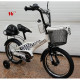 Велосипед за деца с помощни колела, кош за багаж и 16 инчови гуми 2