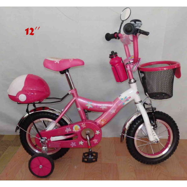 Детски велосипед Барби с помощни гуми 12''
