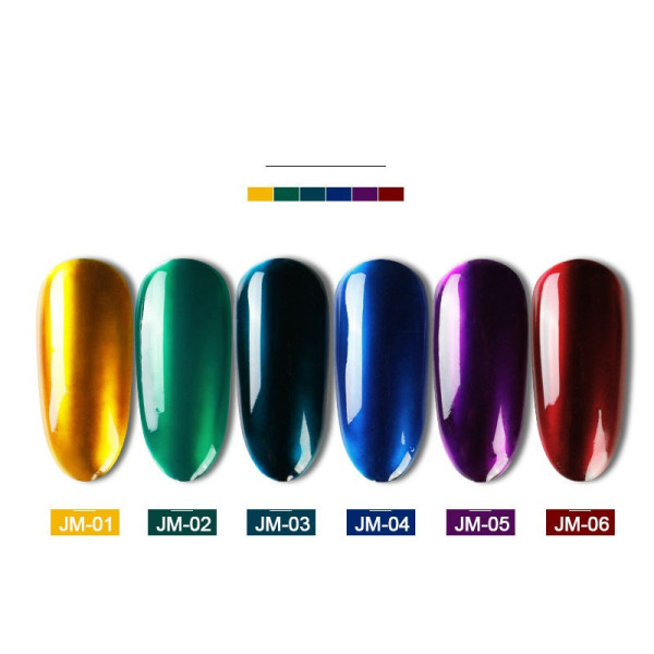 UV гел лак за нокти AS Anothersexy, в 6 варианта на огледални цвята ZJY4 2