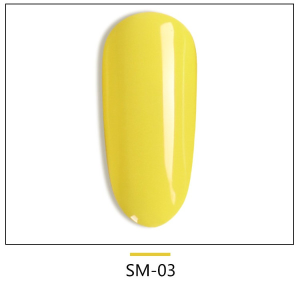 Висококачествен UV гел лак за нокти AS Anothersexy, в 6 нюанса Lemon yellow ZJY7