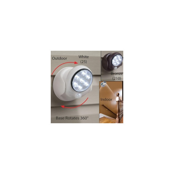 LED лампа с датчик за движение и 360-градусов въртящ ,  Light angel R LED7