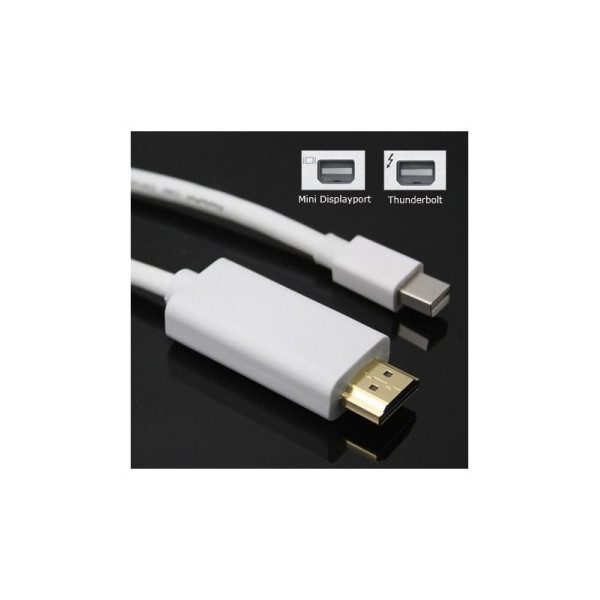 Преходник адаптер mini DP (дисплей порт) към HDMI мъжко