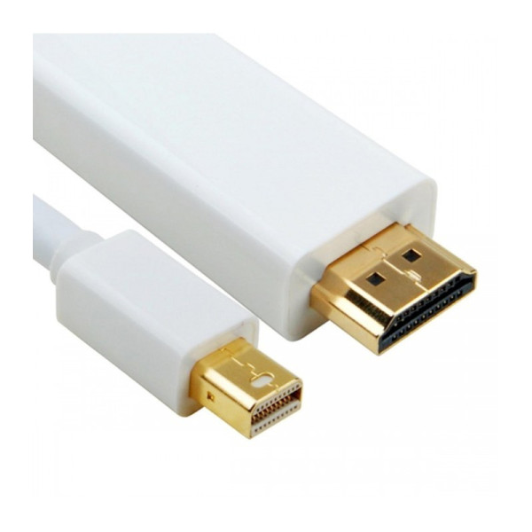 Преходник адаптер mini DP (дисплей порт) към HDMI мъжко
