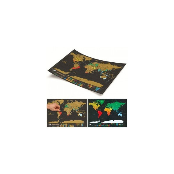 Скреч карта изобразяваща света Deluxe издание 9
