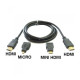 Свързващ кабел 3 в 1  - HDMI към HDMI 2