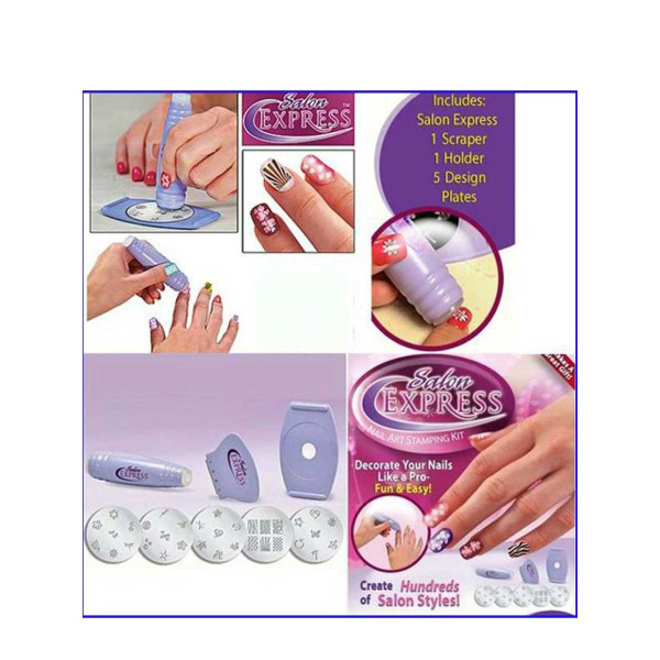 Комплект за маникюр Salon Express Nail Art Stamping Kit TV908 6