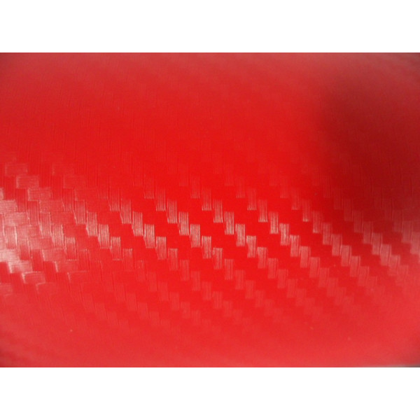 Фолио червен карбон, за всякакви повърхности с ширина 127 см.
