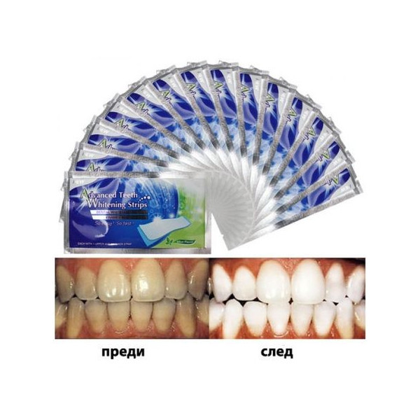 Избелващи ленти за зъби Advanced Teeth Whitening Strips TV268 5