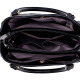 Елегантна, мека кожена чанта с крокодилски релеф в комплект с портфейл BAG85 6