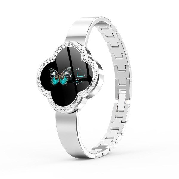 Дамски смарт часовник S6 с красив екран и инкрустирани камъни SMW45