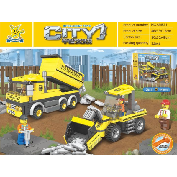 Детски конструктор CITY Engineering Team – 446 части
