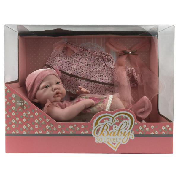 Детска кукла бебе в розово 1