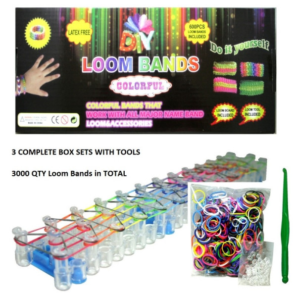 Комплект за цветни гривни ''Rainbow Rubber Bands'' TV579