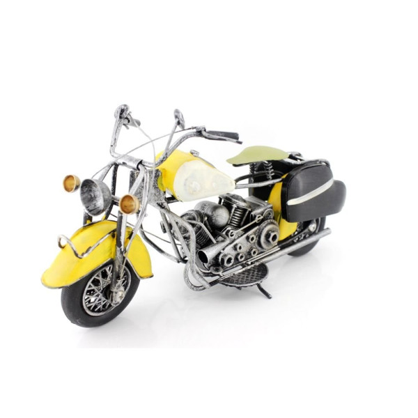 Декоративен мотоциклет с жълт цвят 1