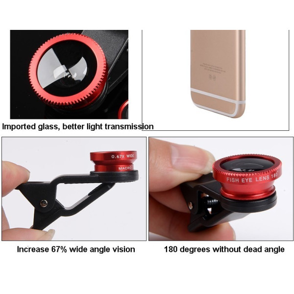 Универсален обектив за телефон -''Universal Clip Camera Mobile Phone Lens'' 9