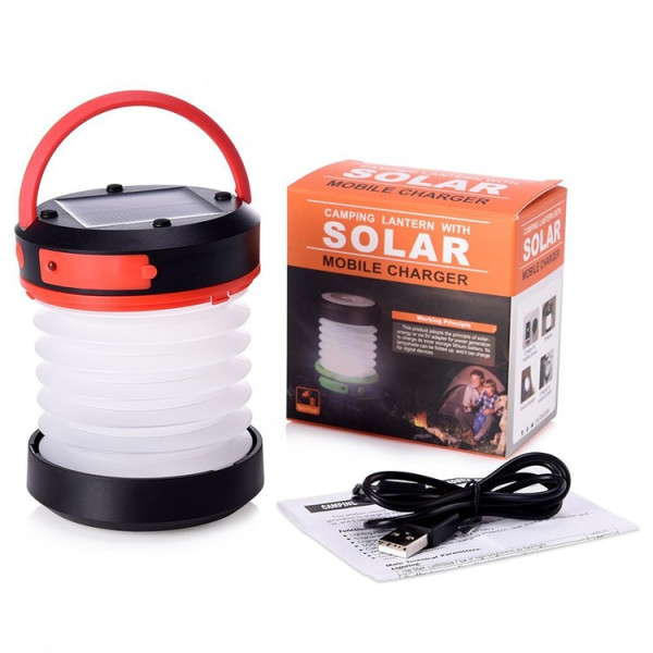 Соларна портативна лампа с панели за къмпинг: 4.5 V/50mA CAMP LAMP-4