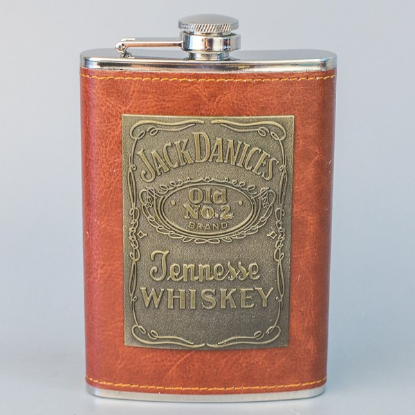 Метална сувенирна манерка за алкохол Jack Daniel’s