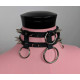 Кожен нашийник и кожена шапка в стил БДСМ – STL26 3