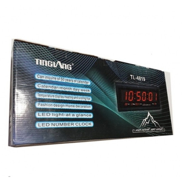 Голям LED електронен часовник TingiAng TL-4819 TV1078B