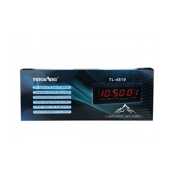 Голям LED електронен часовник TingiAng TL-4819 TV1078B 3