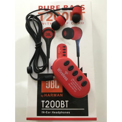 Слушалки JBL Pure bass T200BT с Bluetooth устройство