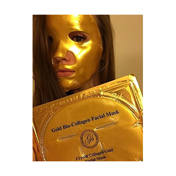 Златна маска за лице с био колаген