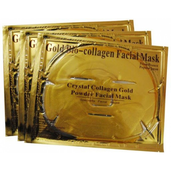 Златна маска за лице с био колаген
