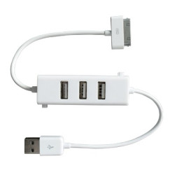 Зарядно с 3 USB порта за Apple iphone 3G/3GS/4G iPad 1/2 iPod