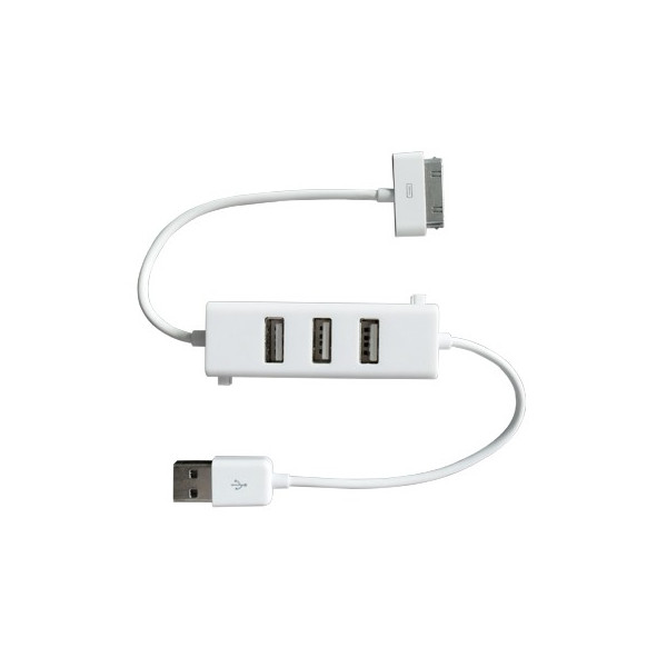 Зарядно с 3 USB порта за Apple iphone 3G/3GS/4G iPad 1/2 iPod