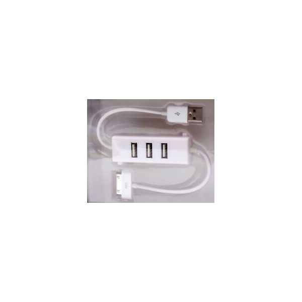 Зарядно с 3 USB порта за Apple iphone 3G/3GS/4G iPad 1/2 iPod 2