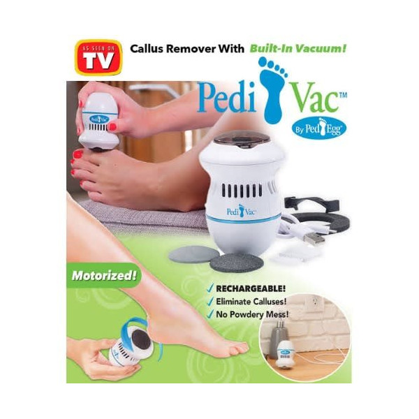 Уред за премахване на загрубялата кожа с вграден вакуум Pedi vac TV403
