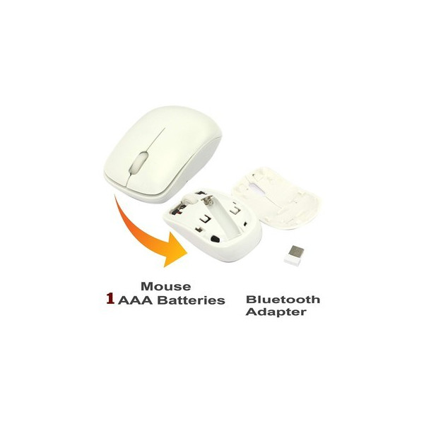 Ултра тънка клавиатура и мишка с Bluetooth и WIreless 2.4G 3